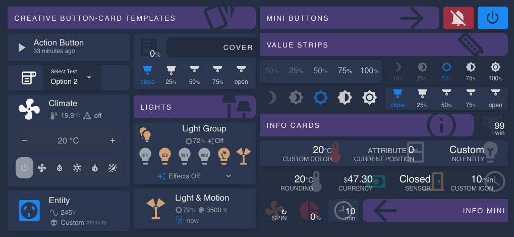 Template Samples using Noctis theme